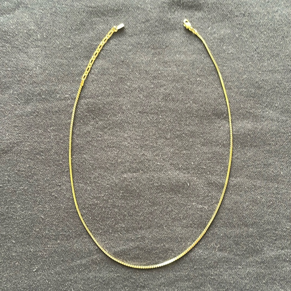 Jenny Bird Gold Herringbone Necklace